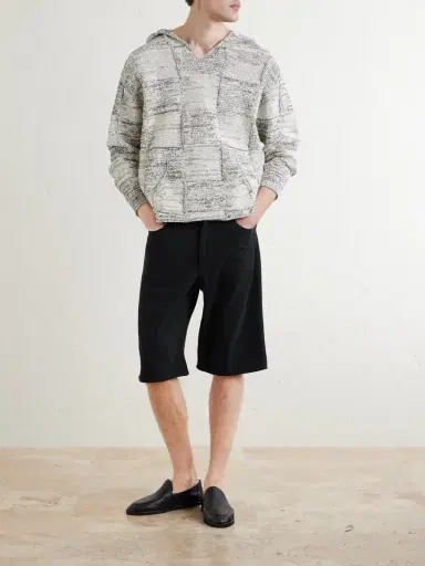Auralee Wide-Leg Silk Shorts - Men | Thumbnail 2 Auralee Wide-Leg Silk Shorts - Men | Thumbnail 2