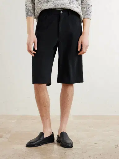 Auralee Wide-Leg Silk Shorts - Men | Thumbnail 3 Auralee Wide-Leg Silk Shorts - Men | Thumbnail 3