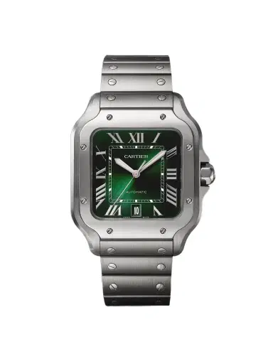 Cartier Santos de Large Automatic Stainless Steel Watch, Ref. WSSA0062 - Men | Thumbnail 1 Cartier Santos de Large Automatic Stainless Steel Watch, Ref. WSSA0062 - Men | Thumbnail 1