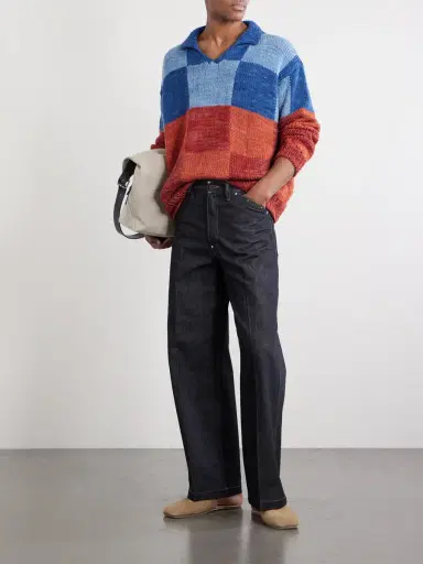 Kartik Research Patchwork Knitted Wool Sweater - Men | Thumbnail 2 Kartik Research Patchwork Knitted Wool Sweater - Men | Thumbnail 2