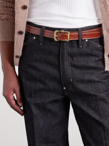Yuketen 2.5cm Leather Belt - Men | Thumbnail 2 Yuketen 2.5cm Leather Belt - Men | Thumbnail 2
