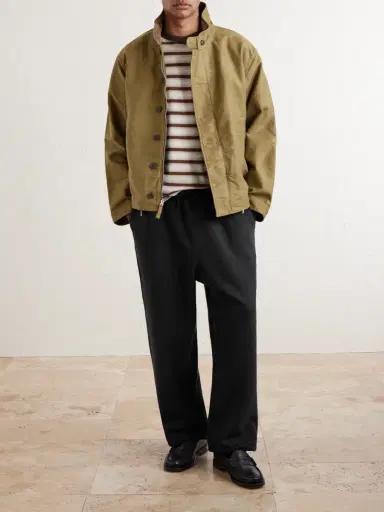 A.PRESSE Vintage Straight-Leg Cotton Sweatpants - Men | Thumbnail 2 A.PRESSE Vintage Straight-Leg Cotton Sweatpants - Men | Thumbnail 2