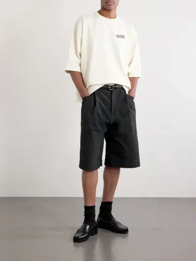 Willy Chavarria Chilango Straight-Leg Pleated Woven Bermuda Shorts - Men | Thumbnail 2 Willy Chavarria Chilango Straight-Leg Pleated Woven Bermuda Shorts - Men | Thumbnail 2