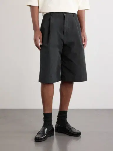 Willy Chavarria Chilango Straight-Leg Pleated Woven Bermuda Shorts - Men | Thumbnail 3 Willy Chavarria Chilango Straight-Leg Pleated Woven Bermuda Shorts - Men | Thumbnail 3