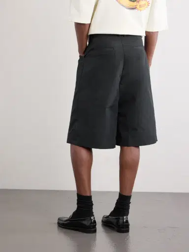 Willy Chavarria Chilango Straight-Leg Pleated Woven Bermuda Shorts - Men | Thumbnail 4 Willy Chavarria Chilango Straight-Leg Pleated Woven Bermuda Shorts - Men | Thumbnail 4
