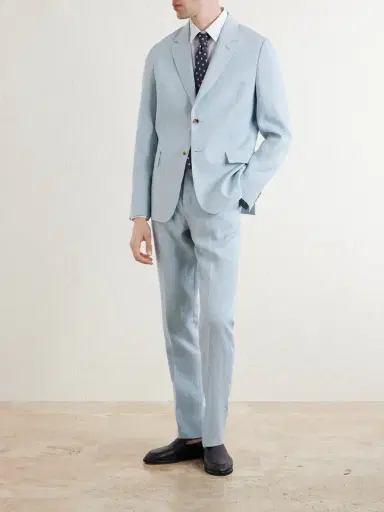 Paul Smith Slim-Fit Tapered Linen Suit Trousers - Men | Thumbnail 2 Paul Smith Slim-Fit Tapered Linen Suit Trousers - Men | Thumbnail 2