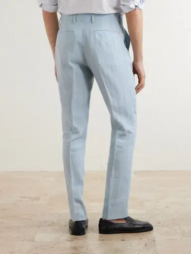 Paul Smith Slim-Fit Tapered Linen Suit Trousers - Men | Thumbnail 4 Paul Smith Slim-Fit Tapered Linen Suit Trousers - Men | Thumbnail 4