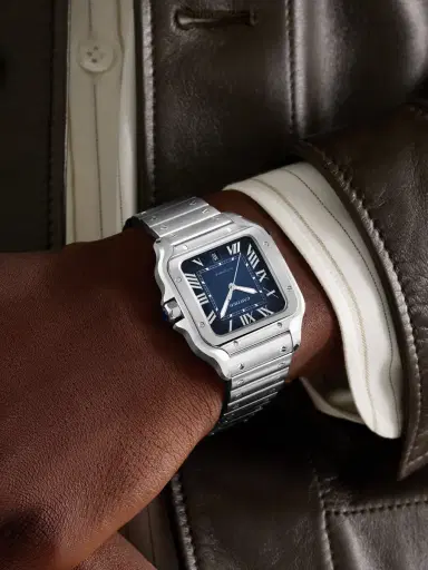 Cartier Santos de Automatic Interchangeable Steel Watch, Ref. WSSA0071 - Men | Thumbnail 2 Cartier Santos de Automatic Interchangeable Steel Watch, Ref. WSSA0071 - Men | Thumbnail 2