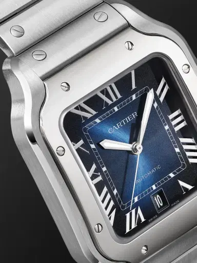 Cartier Santos de Automatic Interchangeable Steel Watch, Ref. WSSA0071 - Men | Thumbnail 5 Cartier Santos de Automatic Interchangeable Steel Watch, Ref. WSSA0071 - Men | Thumbnail 5