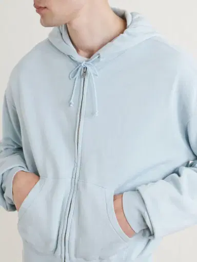 Auralee Cotton, Wool and Silk-Blend Zip-Up Hoodie - Men | Thumbnail 5 Auralee Cotton, Wool and Silk-Blend Zip-Up Hoodie - Men | Thumbnail 5