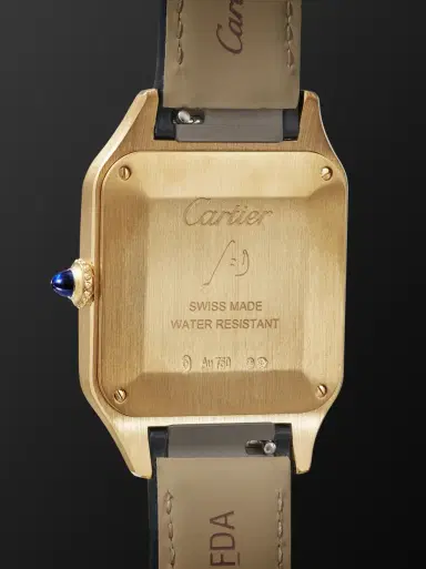 Cartier Santos-Dumont Large 43.5mm 18-Karat Gold and Alligator Watch, Ref. No. WGSA0115 - Men | Thumbnail 4 Cartier Santos-Dumont Large 43.5mm 18-Karat Gold and Alligator Watch, Ref. No. WGSA0115 - Men | Thumbnail 4