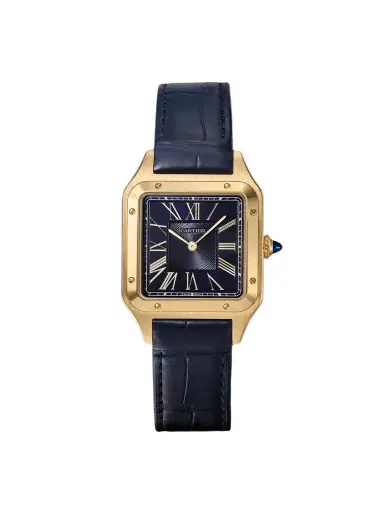 Cartier Santos-Dumont Large 43.5mm 18-Karat Gold and Alligator Watch, Ref. No. WGSA0115 - Men | Thumbnail 1 Cartier Santos-Dumont Large 43.5mm 18-Karat Gold and Alligator Watch, Ref. No. WGSA0115 - Men | Thumbnail 1