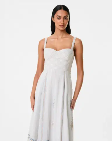 Emporio Sirenuse Elida Dress with Meridiana Embroidery | Thumbnail 3 Emporio Sirenuse Elida Dress with Meridiana Embroidery | Thumbnail 3
