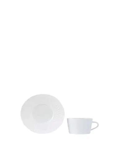 Bernardaud Twist White Tea Saucer | Thumbnail 1 Bernardaud Twist White Tea Saucer | Thumbnail 1