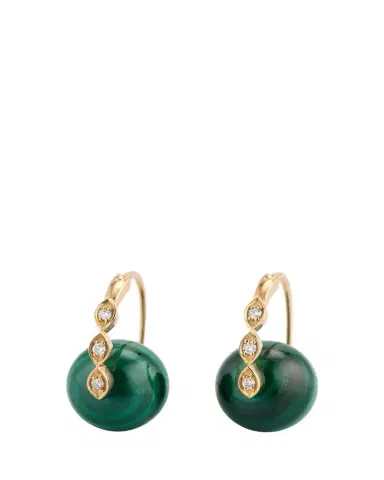 Sydney Evan 14K Yellow Gold Marquise Eye Bead Earrings | Thumbnail 1 Sydney Evan 14K Yellow Gold Marquise Eye Bead Earrings | Thumbnail 1