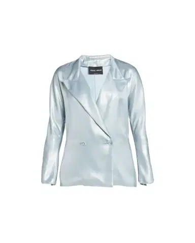 Giorgio Armani Laminated Satin Double-Breast Blazer | Thumbnail 1 Giorgio Armani Laminated Satin Double-Breast Blazer | Thumbnail 1