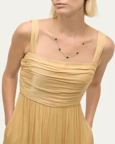 Jan Leslie 18K Gold Plated 5 Station Heart Necklace, 30"L | Thumbnail 5 Jan Leslie 18K Gold Plated 5 Station Heart Necklace, 30"L | Thumbnail 5