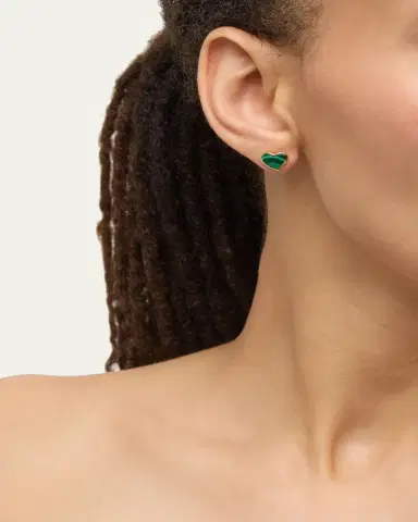 Jan Leslie Heart Stud Earrings | Thumbnail 2 Jan Leslie Heart Stud Earrings | Thumbnail 2