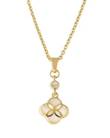Jan Leslie Single Petal Mother of Pearl Drop Necklace | Thumbnail 1 Jan Leslie Single Petal Mother of Pearl Drop Necklace | Thumbnail 1