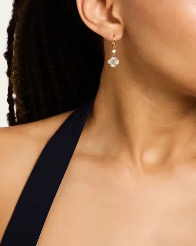 Jan Leslie Petal Gemstone Drop Earrings | Thumbnail 2 Jan Leslie Petal Gemstone Drop Earrings | Thumbnail 2