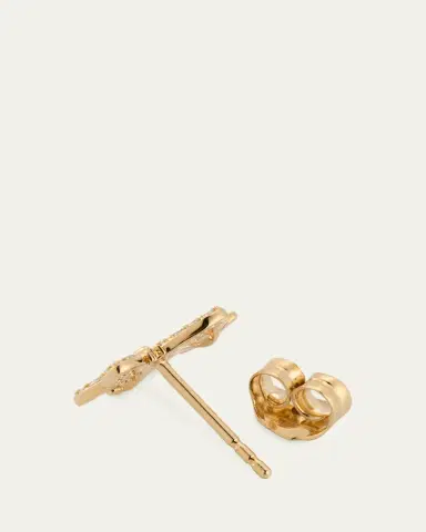 Sydney Evan 14K Butterfly Daisy Cluster Stud Earring, Single (Right) | Thumbnail 4 Sydney Evan 14K Butterfly Daisy Cluster Stud Earring, Single (Right) | Thumbnail 4