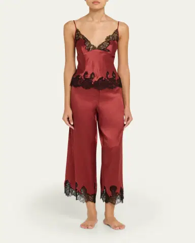 Kiki De Montparnasse Giselle Lace-Trim Silk Cami | Thumbnail 2 Kiki De Montparnasse Giselle Lace-Trim Silk Cami | Thumbnail 2