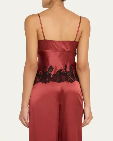 Kiki De Montparnasse Giselle Lace-Trim Silk Cami | Thumbnail 3 Kiki De Montparnasse Giselle Lace-Trim Silk Cami | Thumbnail 3