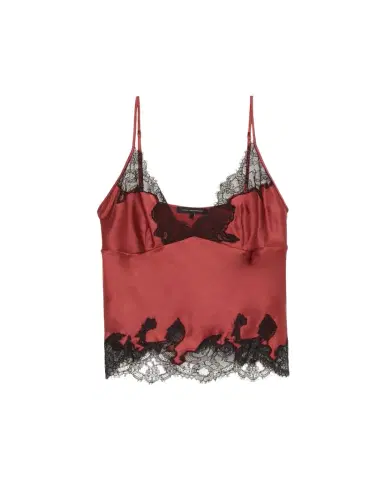 Kiki De Montparnasse Giselle Lace-Trim Silk Cami | Thumbnail 1 Kiki De Montparnasse Giselle Lace-Trim Silk Cami | Thumbnail 1