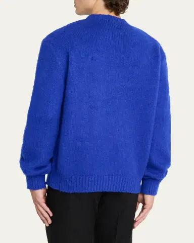 Tom Ford Men's Cashmere Relaxed-Fit Crewneck Sweater | Thumbnail 3 Tom Ford Men's Cashmere Relaxed-Fit Crewneck Sweater | Thumbnail 3