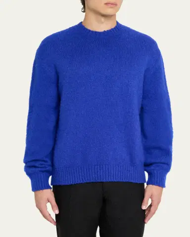 Tom Ford Men's Cashmere Relaxed-Fit Crewneck Sweater | Thumbnail 4 Tom Ford Men's Cashmere Relaxed-Fit Crewneck Sweater | Thumbnail 4
