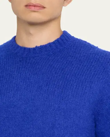 Tom Ford Men's Cashmere Relaxed-Fit Crewneck Sweater | Thumbnail 5 Tom Ford Men's Cashmere Relaxed-Fit Crewneck Sweater | Thumbnail 5