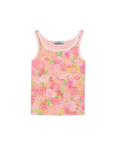 Prada Costina Floral-Print Tank Top | Thumbnail 1 Prada Costina Floral-Print Tank Top | Thumbnail 1