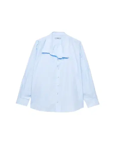 Prada Asymmetric Poplin Button-Down Shirt | Thumbnail 1 Prada Asymmetric Poplin Button-Down Shirt | Thumbnail 1