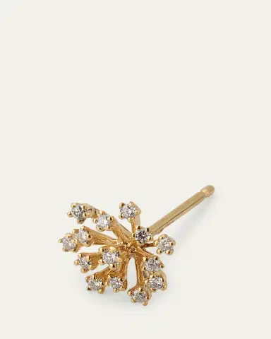 Sydney Evan Small Desert Flower Stud Earring, Single | Thumbnail 3 Sydney Evan Small Desert Flower Stud Earring, Single | Thumbnail 3