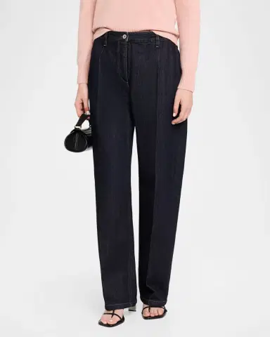Jil Sander Creased Straight-Leg Denim Trousers | Thumbnail 8 Jil Sander Creased Straight-Leg Denim Trousers | Thumbnail 8