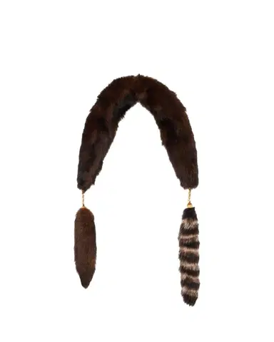 Chloé The Treasure Tails Shearling Scarf | Thumbnail 1 Chloé The Treasure Tails Shearling Scarf | Thumbnail 1