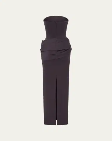 Alex Perry Strapless Corset Draped Column Gown | Thumbnail 2 Alex Perry Strapless Corset Draped Column Gown | Thumbnail 2