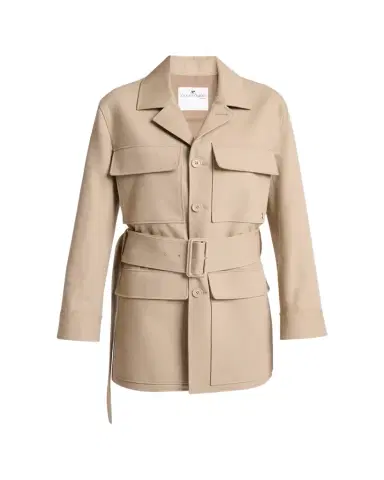 Courrèges Flap-Pocket Belted Utility Jacket | Thumbnail 1 Courrèges Flap-Pocket Belted Utility Jacket | Thumbnail 1