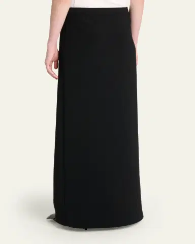 Courrèges Button-Front Crepe Maxi Skirt | Thumbnail 3 Courrèges Button-Front Crepe Maxi Skirt | Thumbnail 3