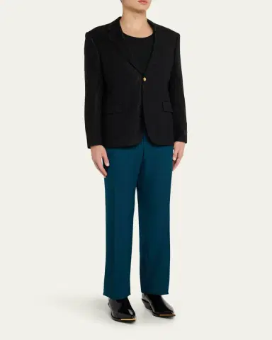 Versace Men's Wool Jogger Pants | Thumbnail 2 Versace Men's Wool Jogger Pants | Thumbnail 2
