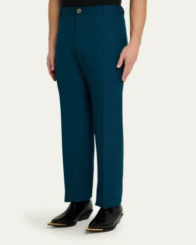 Versace Men's Wool Jogger Pants | Thumbnail 4 Versace Men's Wool Jogger Pants | Thumbnail 4