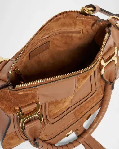 Chloé Marcie Medium Saddle Shoulder Bag in Patchwork Leather | Thumbnail 8 Chloé Marcie Medium Saddle Shoulder Bag in Patchwork Leather | Thumbnail 8