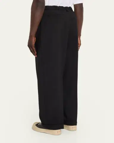 Marni Men's Wool Pleated Wide-Leg Trousers | Thumbnail 3 Marni Men's Wool Pleated Wide-Leg Trousers | Thumbnail 3