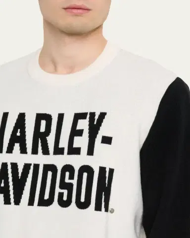 God's True Cashmere x Harley-Davidson Men's Milano Cashmere Logo Sweater | Thumbnail 5 God's True Cashmere x Harley-Davidson Men's Milano Cashmere Logo Sweater | Thumbnail 5