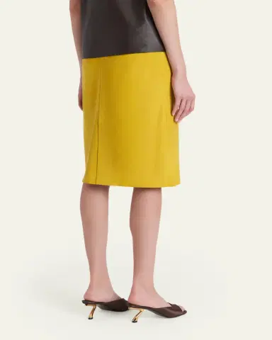 FERRAGAMO Leather Pencil Skirt | Thumbnail 3 FERRAGAMO Leather Pencil Skirt | Thumbnail 3