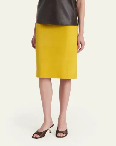 FERRAGAMO Leather Pencil Skirt | Thumbnail 4 FERRAGAMO Leather Pencil Skirt | Thumbnail 4
