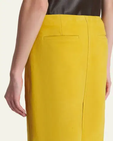 FERRAGAMO Leather Pencil Skirt | Thumbnail 5 FERRAGAMO Leather Pencil Skirt | Thumbnail 5