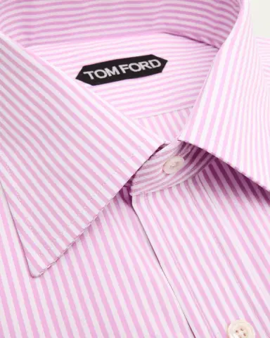 TOM FORD Men's Bengal Stripe Dress Shirt | Thumbnail 2 TOM FORD Men's Bengal Stripe Dress Shirt | Thumbnail 2
