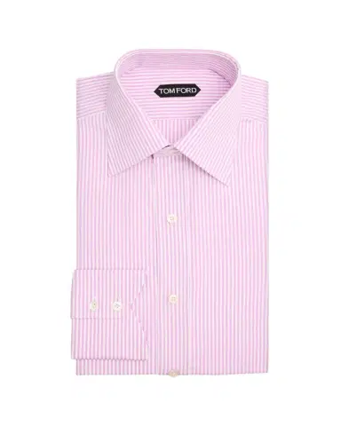 TOM FORD Men's Bengal Stripe Dress Shirt | Thumbnail 1 TOM FORD Men's Bengal Stripe Dress Shirt | Thumbnail 1