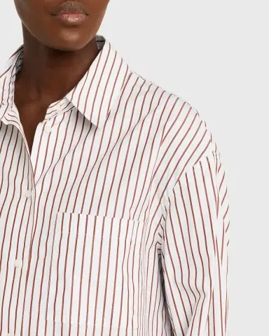 Loulou de Saison Maud Oversized Striped Shirt | Thumbnail 9 Loulou de Saison Maud Oversized Striped Shirt | Thumbnail 9
